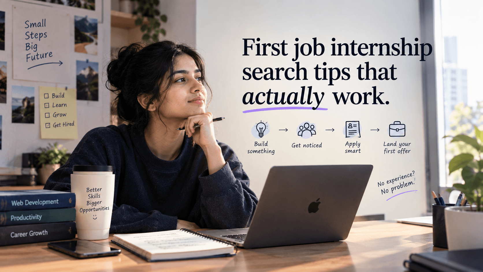 First job internship search tips that actually work